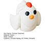 3D Printed Chicken Ornament with Articulated Wings Lightweight Chicken Statue Desktop Decoration Pressure Relief Toy