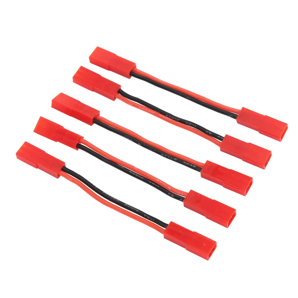 5PCS JST Female to JST Female Connector 22AWG 2 Inch RC Motor ESC Conversion Cable Plug Wire Adapter for RC Car