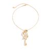 Sweet And Cool Design Sense Liquid Metal Wind Neck Chain Necklace Irregular Water Drop Lava Necklace Female