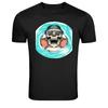 Cool Skull In Lifebuoy Summer Beach Graphic T-Shirt