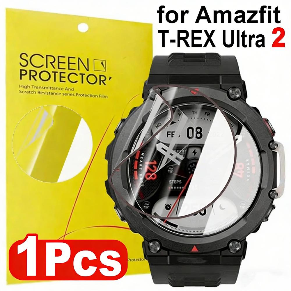 1-5Pcs Soft Hydrogel Films for Amazfit T-Rex Ultra2 Watch Screen Protectors Composite Films for Amazfit T-Rex Ultra2 Not Glass 1Set