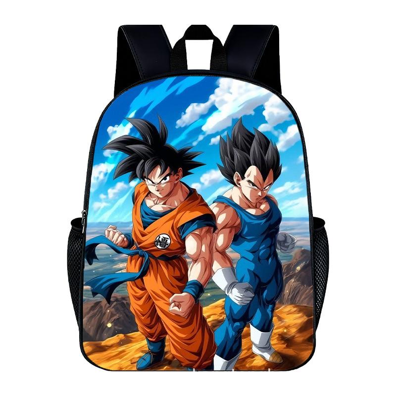 DragonBall Backpack Son Goku Goten Vegeta IV Cartoon Character Print Schoolbag Lightweight Large Capacity Student Backpack Gifts