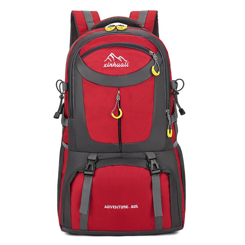 Outdoor Hiking Backpack 60l Waterproof Oxford Fabric For Camping Skiing Travel