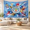 Arazzo da Parete Manchester City, Tessuto Morbido da Appendere, Sfondo Decorativo per Camera da Letto, Arte da Parete per la Casa