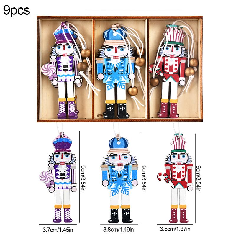 Christmas Wooden Pendants Gingerbread Man Gnomes Xmas Tree Hanging Oranment 2025 Noel Navidad Decorations for Home New Year Gift