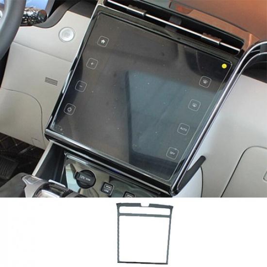 For Hyundai Tucson 2022-2024 Black Titanium Middle Console Navigation Panel Trim