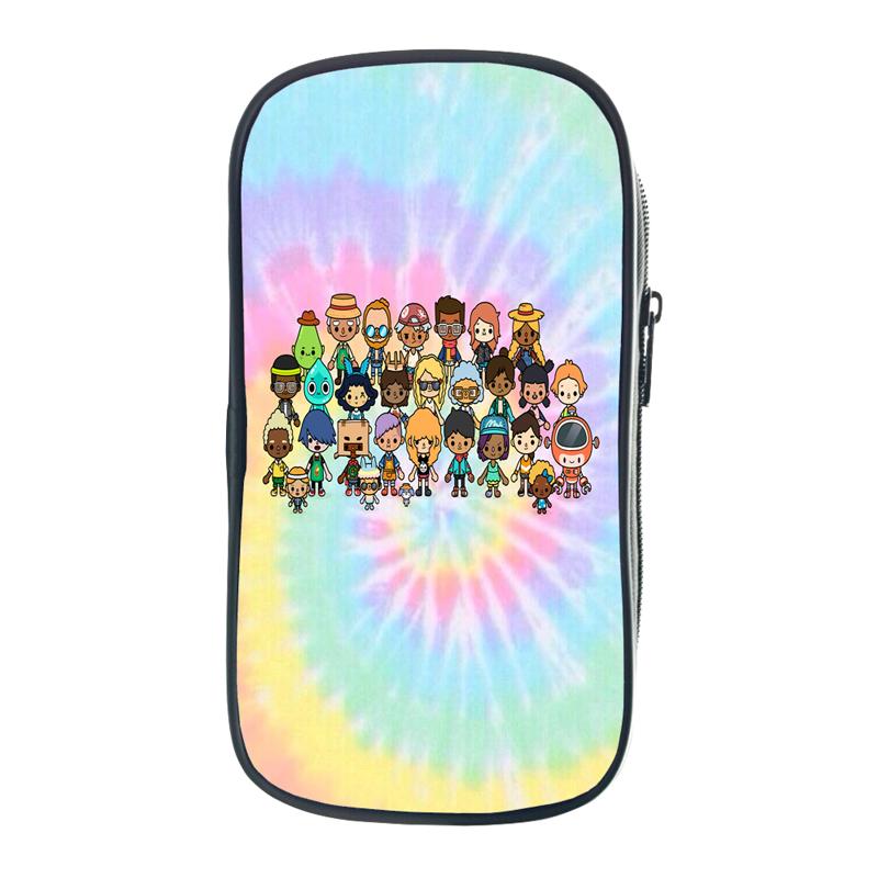 Toca Life World Pencil Case Gift Kids Boys Students Pencil Box Storage Pen Bag School Supplies Stationery Box