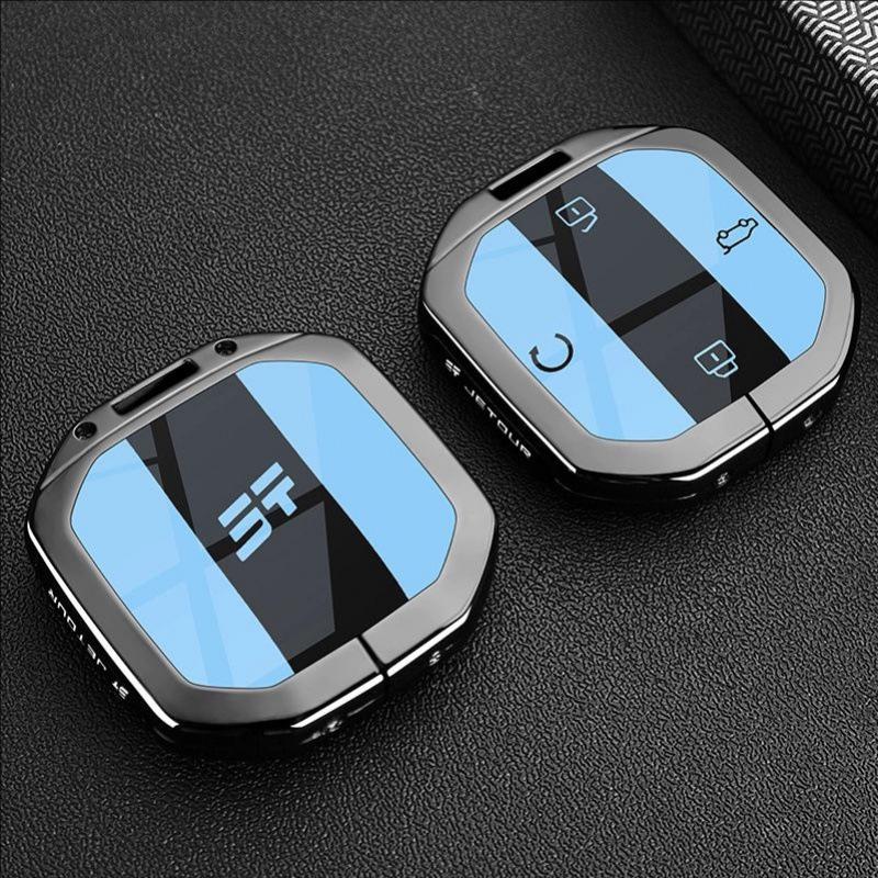 

Compatible with 2025 Jetour Shanhai T2 Key Case, Shanye Edition, and Shanhai T1 Metal Car Key Shell.