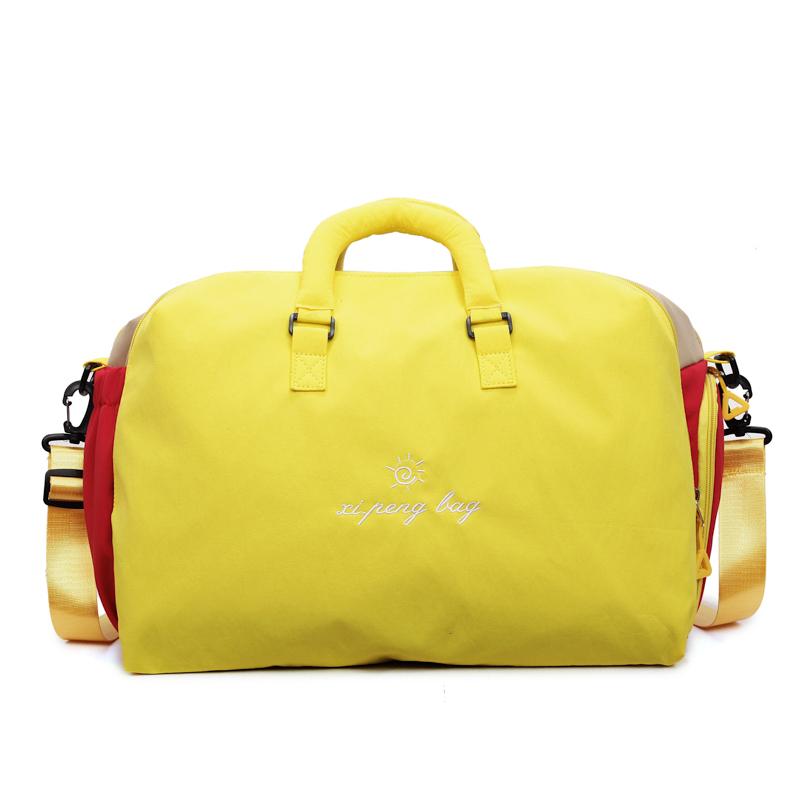 

New Casual Colorful Large Capacity Women s Travel Bags 2026 High Quality Designer Style Color Matching Super Cool Shoulder Bags жовтий