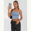 Top Sexy Senza Spalline Estivo Capispalla Pullover Gilet Slim Fit Corsetti da Donna