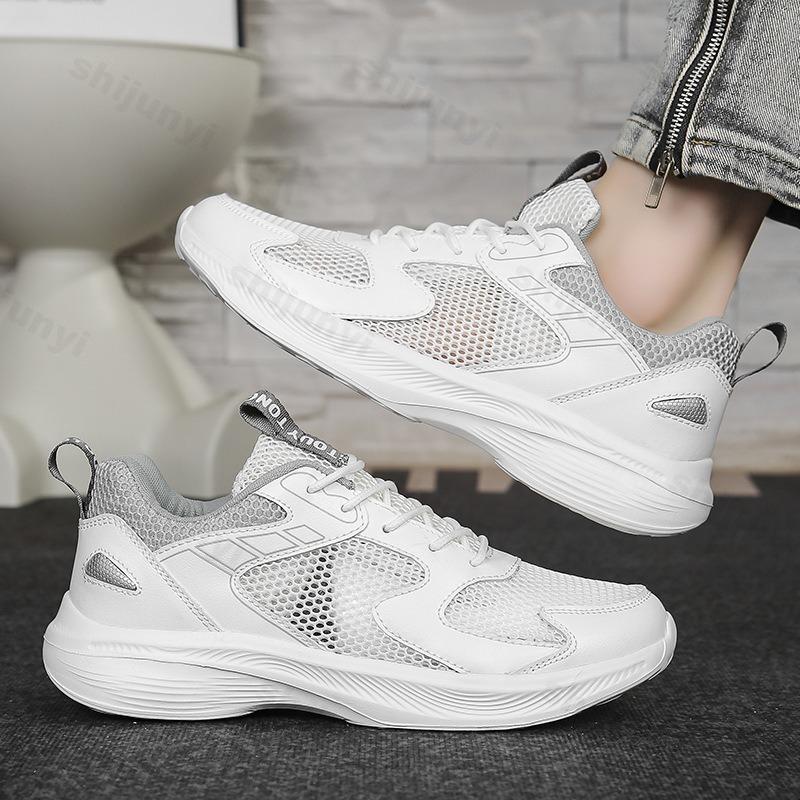 Fashion Men's Casual Sports Shoes 2025 Summer New Mesh Breathable Versatile Non Slip Shoes Comfortable Height Increasing Chunky sneakers