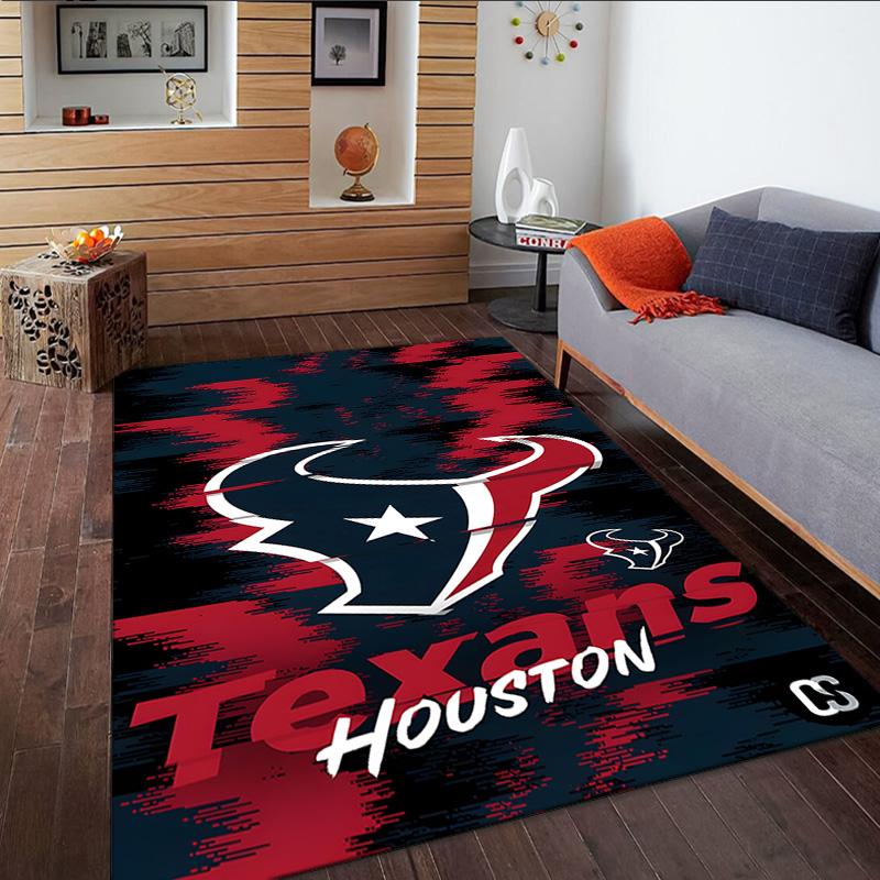 Basketball Texans Logo Carpet, Kitchen Rugs, Yoga Mat, Non-Slip Mats, Rug for Bathroom, Living Room Bedroom, Camping Rugs Christmas Gift