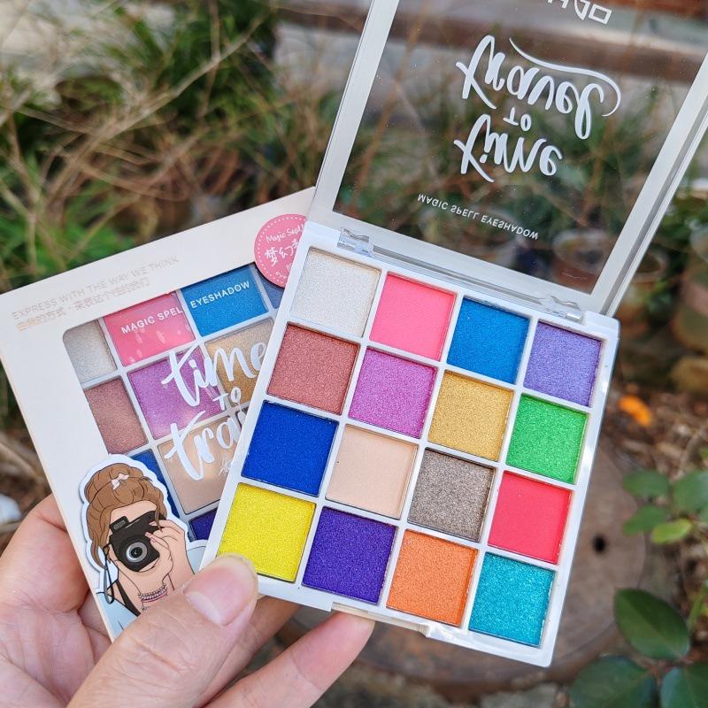 Ri Hao 16-Color Eyeshadow Palette: Student Performance Makeup with Pearlescent & Matte Shades