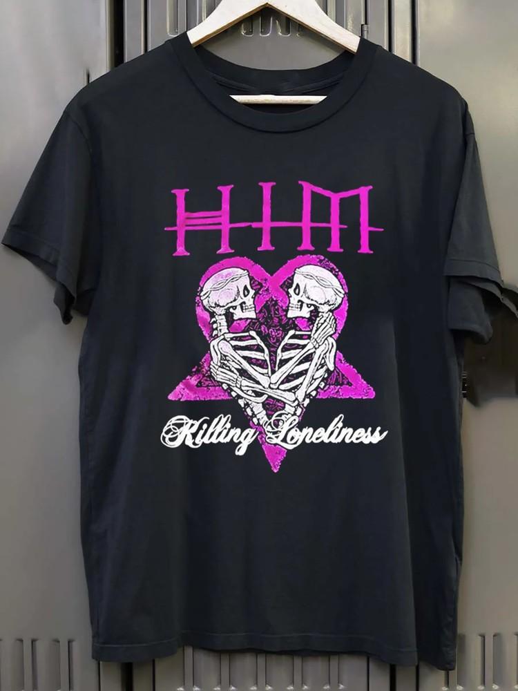 Vintage Him Band Killing Loneliness Shirt Unisex S to 5XL EL683 Unisex T-Shirt XXXXL