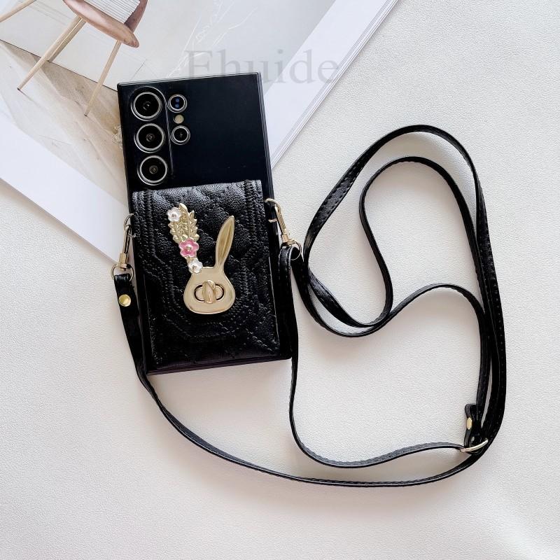 Portemonnaie Hülle für iPhone 16 15 Pro Max 14 Plus 13 12 Mini 11 Pro X XS Max XR 7 8 Crossbody-Gurt Lanyard Ledertasche Kartenabdeckung