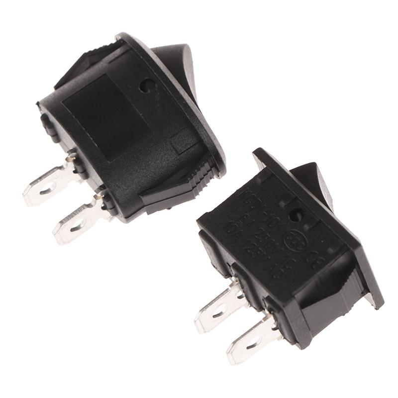 10Pcs /Lot Kcd1/Kcd7 Oval Rocker Switch 2 Pins 2 Gears Electric Kettle Rocker Power Switch On-Off Boat Shape Switch