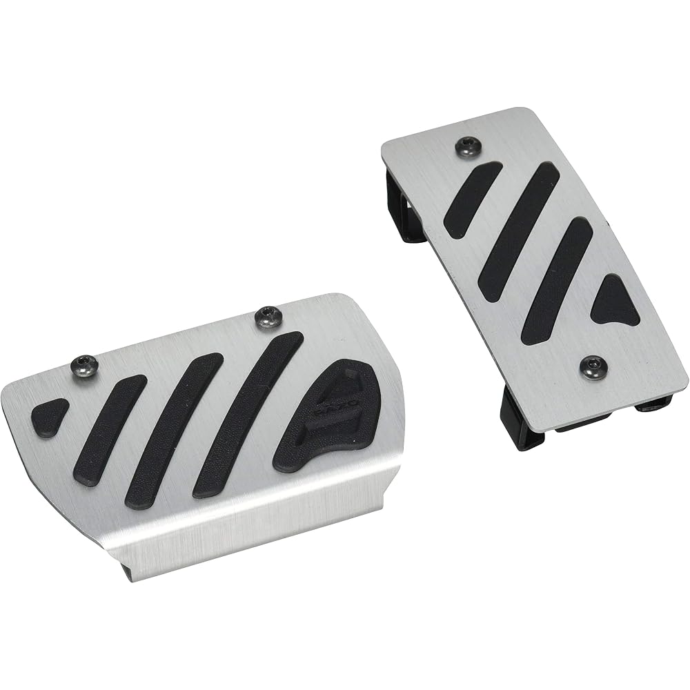 Carmate Razo Aluminum Rubber Pedals Hairline Finish for N-Box N-One N-WGN S660 AT CVT Vehicles