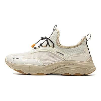 Li Ning Kids Sports Lifestyle Series Synthetic Leather Soft Comfortable Non-Slip Shock Absorbing Wear-Resistant Breathable Casual Shoes YKCV088-7