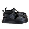 Youth Style Shoes Boys Sandals Closed-Toe Roman Style PU Leather Breathable Casual Shoes Kids Ages 4-16