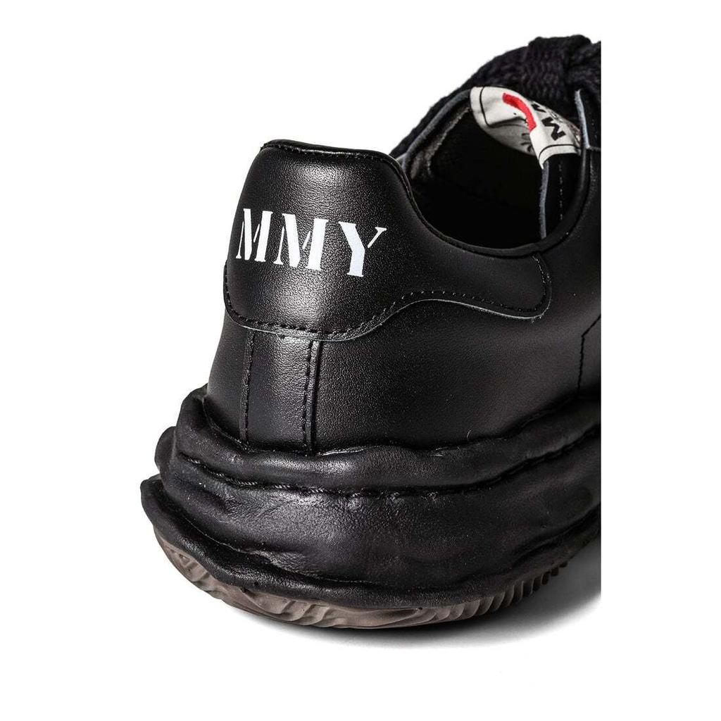 A06FW702-schwarz/schwarz Maison MIHARA YASUHIRO BLAKEY Original Sohle Leder (Herren)
