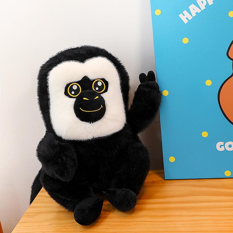 Cute White-faced Monk-faced Monkey Plush Toy Children's Soothing Banana Monkey Doll Flower Jacket Monkey Home Military Coat