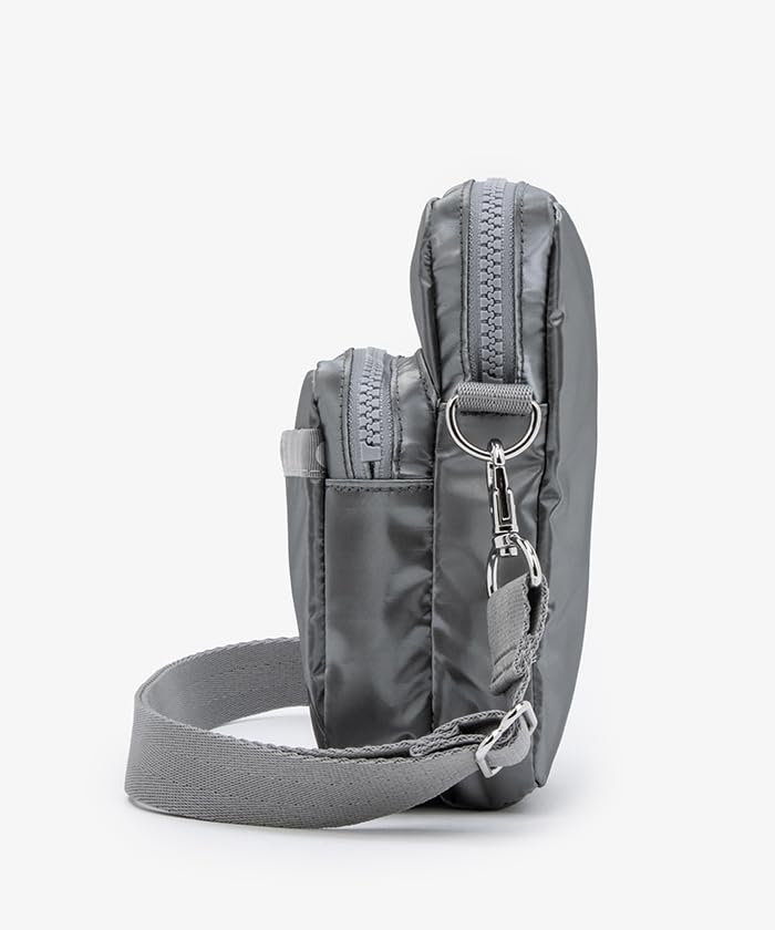 Official Shoulder Bag MINI PHONE Gunmetal Gray Shine [LeSportsac] BAG/1301 Women's