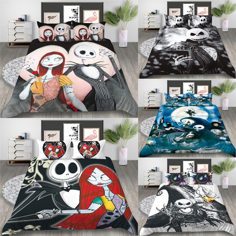 Luxurious The Nightmare Before Christmas Bedding Set With Elegant Duvet Cover And Pillowcase