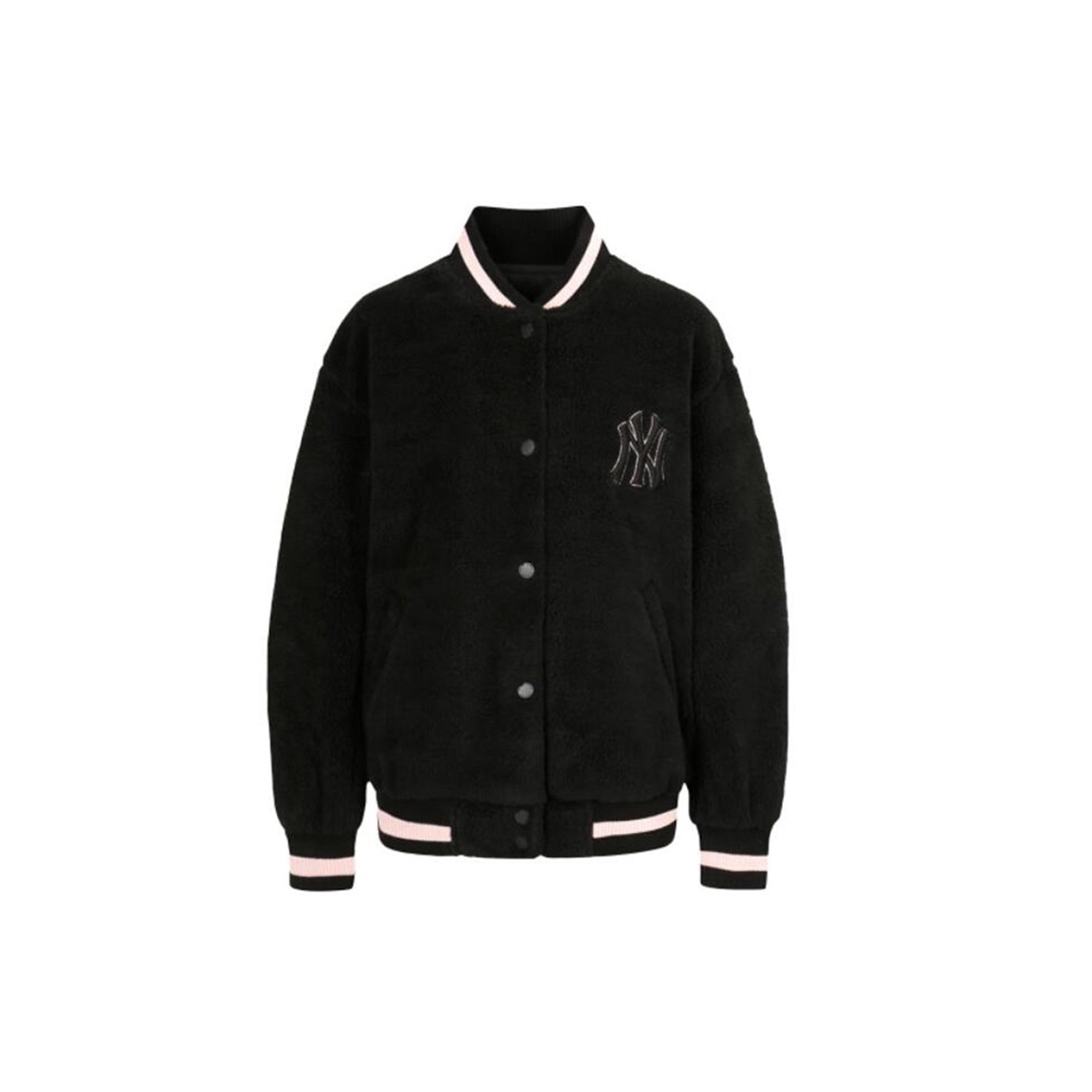 MLB Jackets Unisex Black Pink Baseball Collar Moderate Other 31JPF1941 XS