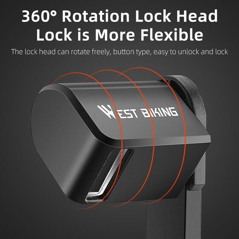 Bike Foldable Lock Antitheft Electric Bike Chainlock Bicycle Padlock Bicycle Motorcycle Safety Lock Bicycle Accessories