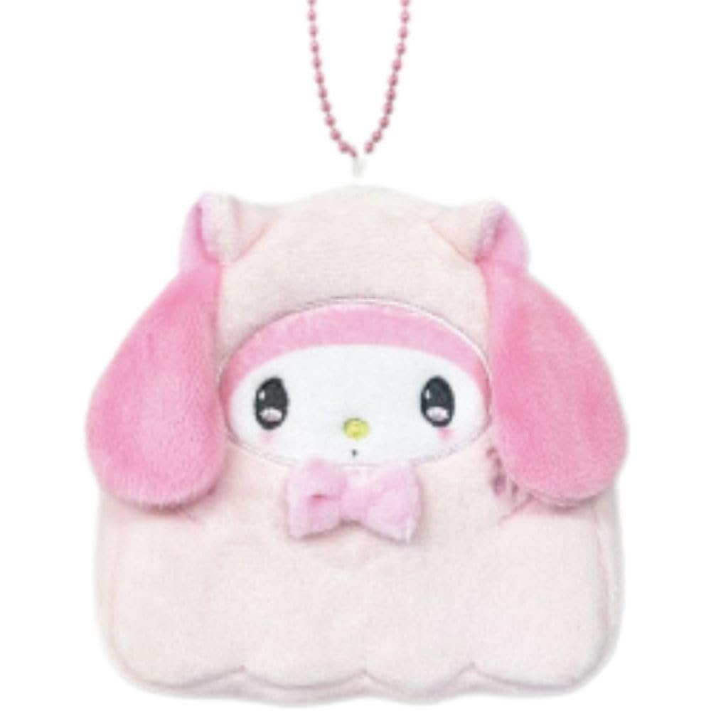 Hatayama Shoji Sanrio Halloween Mini Pouch Cat Ghost My Melody x W12 x D3cm 63203155 Die-Cut - - Approx. H11.5 -