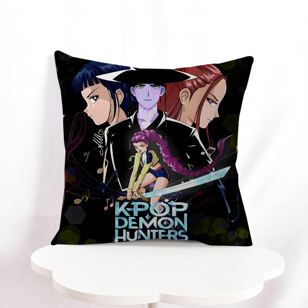 New Demon Hunters Pillowcase Toon Gift Cushion Cover Bedroom Home Sofa Chair Seat Decor Pillow Case