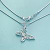 Fashion kpop   Copper custom butterfly Necklace Street Versatile Jewelry for women Wedding Party gift DIY Accessory