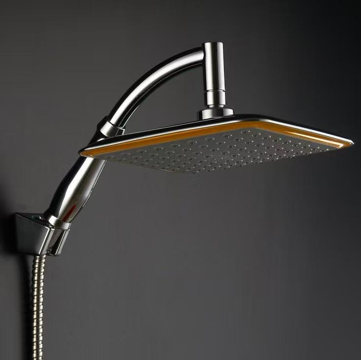 Air Boost Adjustable Square Rain Shower Set - 9 Inch Head