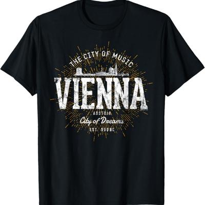 Retro Wenen Oostenrijk Vintage T-shirt