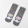 Cute Elk Cartoon Socks with 3D Ears – Red, Cotton for Autumn & Winter, Japanese Style, Perfect for Christmas