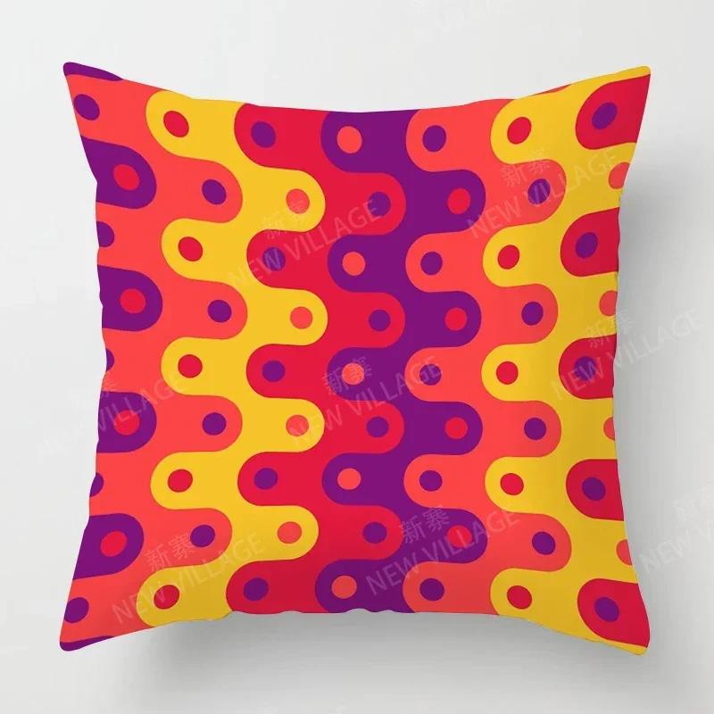 Nordic Fall Home Decor Autumn Throw Pillow Case Sofa Cushion Cover Modern  Geometry