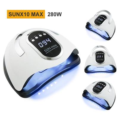 SUN X10 Max 280W LED Lampe Nagel Trockner 66LEDs UV Eis Lampe Zum Trocknen Gel Polnisch Timer Auto sensor Maniküre Werkzeuge