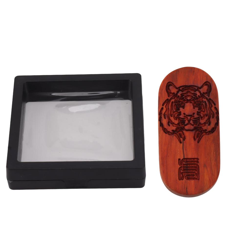 Magnet Finger Stress Relief Slider Wood Finger Stress Relief Toy Wooden Decompression Toy Tiger