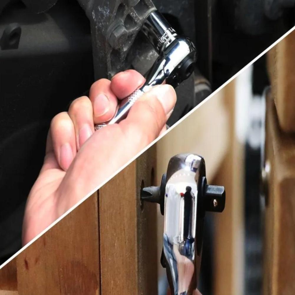 72 Tooth Ratchet Wrench Double Head Handle Socket Wrench Small Torque Spanner High-selling Manual Tool Accessories