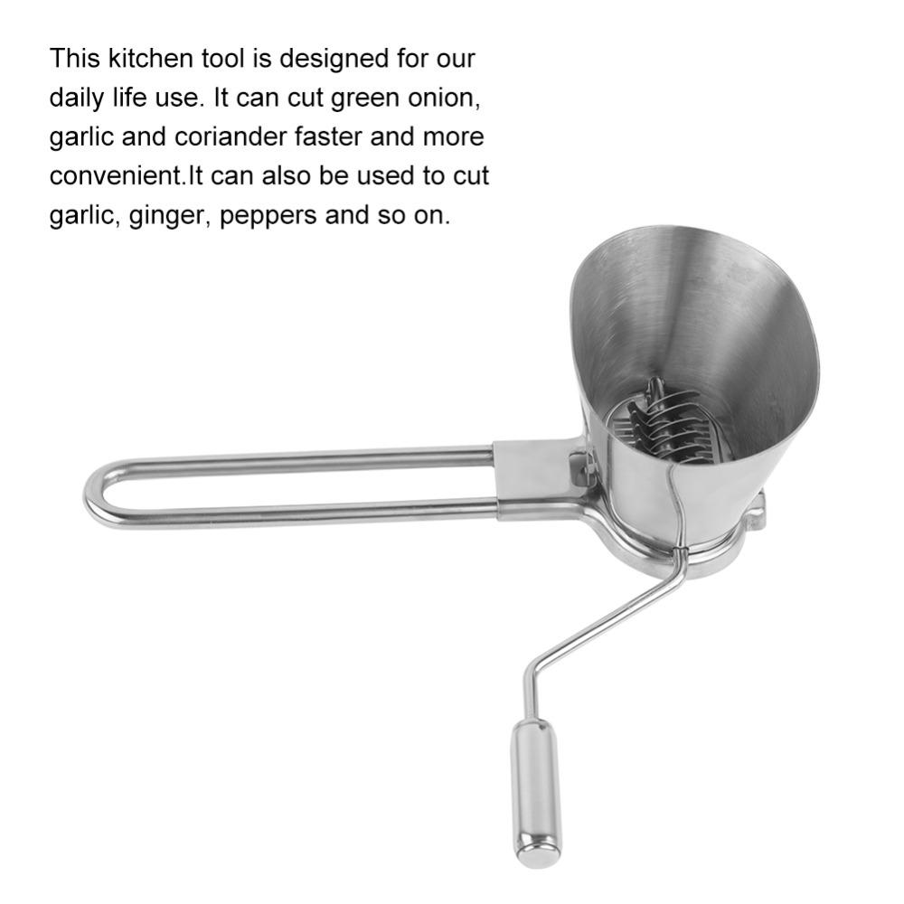 Stainless Steel Vegetable Chopper Efficient Rolling Mincer Spice Mill Durable Easy to Clean Coriander Chopper Home Cooking