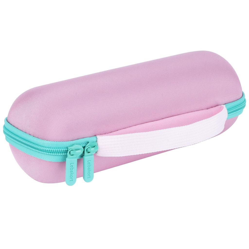 Lebakort Waterproof Portable Bluetooth Wireless Speaker with Storage Case Compatible with Flip Flip Flip and Flip 4 Mint Green 7, 6, 5, (Pink Case)