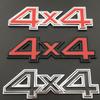 3D Metal Black Silver Red Logo 4X4 Emblem Car Fender Badge Trunk Decal For 4X4 Sticker Auto Accessories