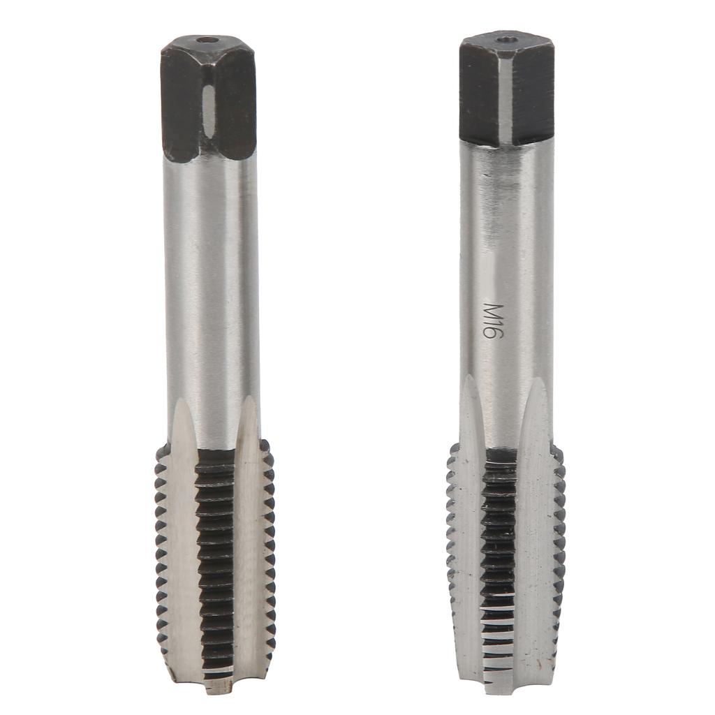 Metric M16 Hand Screw Tap Drill Bit Straight Flute Carbon Steel Thread for Wood Plastic