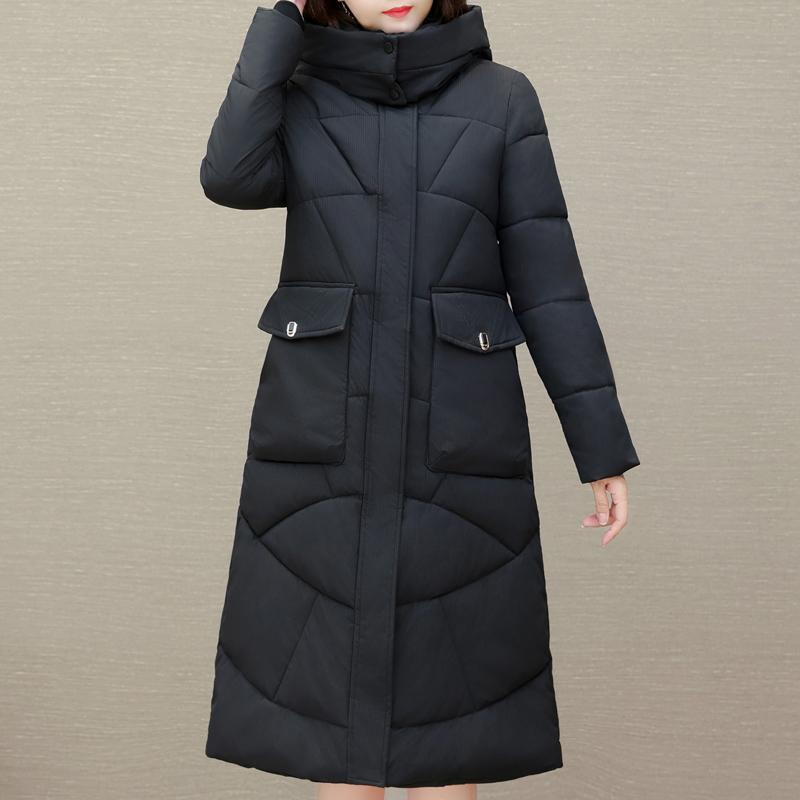 Winter Coat Female Long Parkas Hooded Elegant Thick Warm Jacket Winter Clothes High Quality