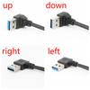 20cm USB 3.0 Right / Left / Up / Down Angle 90 Degree Extension Cable USB Male To Female Adapter Cord USB Cables Extension Cord