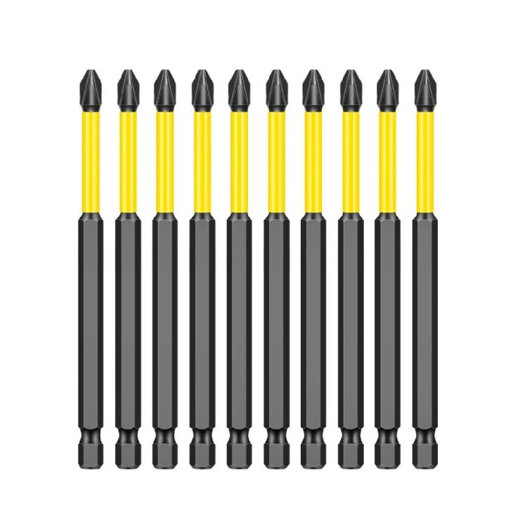 10Pcs Crossing Head Screwdriver Bit Set for Electrician 1/4inch Hexagonal Shank Magnetic Crossing Screw Driver Attachment