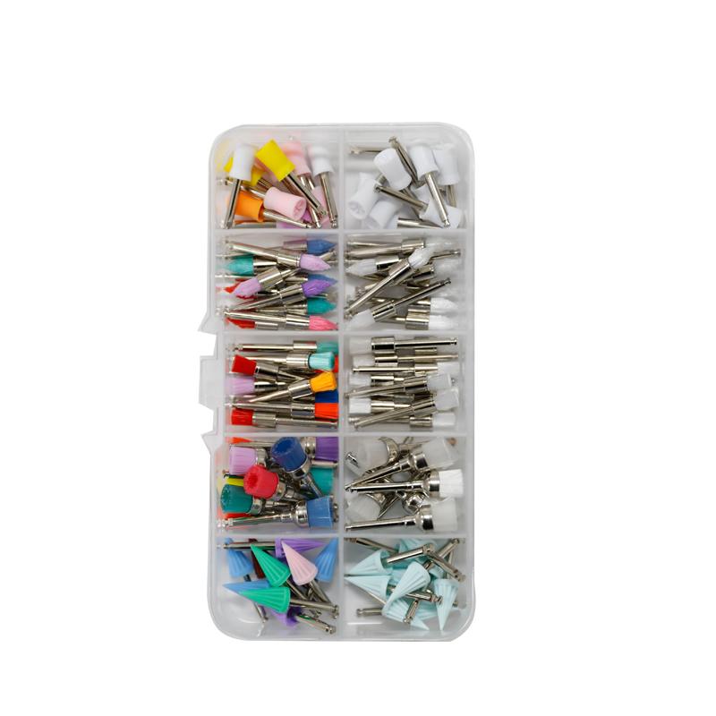 100pcs/box Dental Lab Nylon Buckle Dental Polishing Cup Disposable Dental Care Brush Head Prophy Cup Polishing Cup
