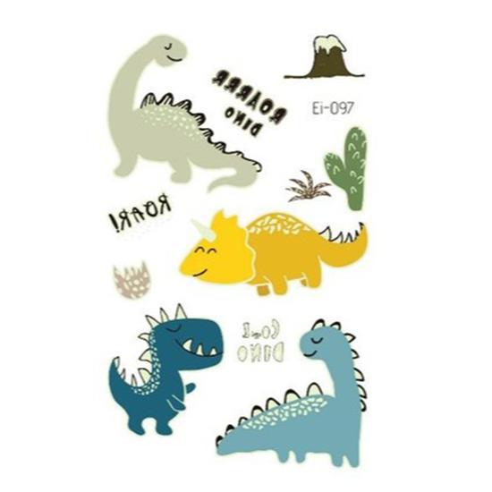 Luminous Tattoo Stickers Temporary Fake Tattoos Kid Glow Paste On Face Arm Leg for Children Body Art Mermaid Dinosaur Sticke