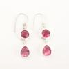 Pink Tourmaline Stone Drop New Wedding Hook Earrings Jewelry 925 Sterling Silver EE-142-13