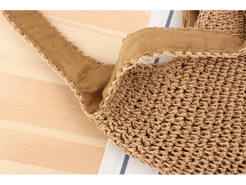 Mori Style Handmade Crochet Shoulder Bag - Large Capacity Casual Beach Tote for Women